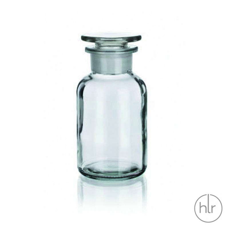 Бутыль для реагентов с притертой пробкой (светлое стекло/широкое горло) 100 мл (Чехия) (2006/В/100)