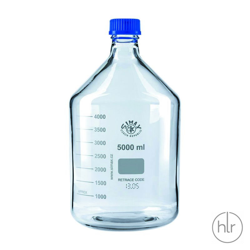 Бутыль для реагентов с винтовой крышкой и градуировкой SIMAX светлое стекло 10000 мл ТС (2070/М/10000)