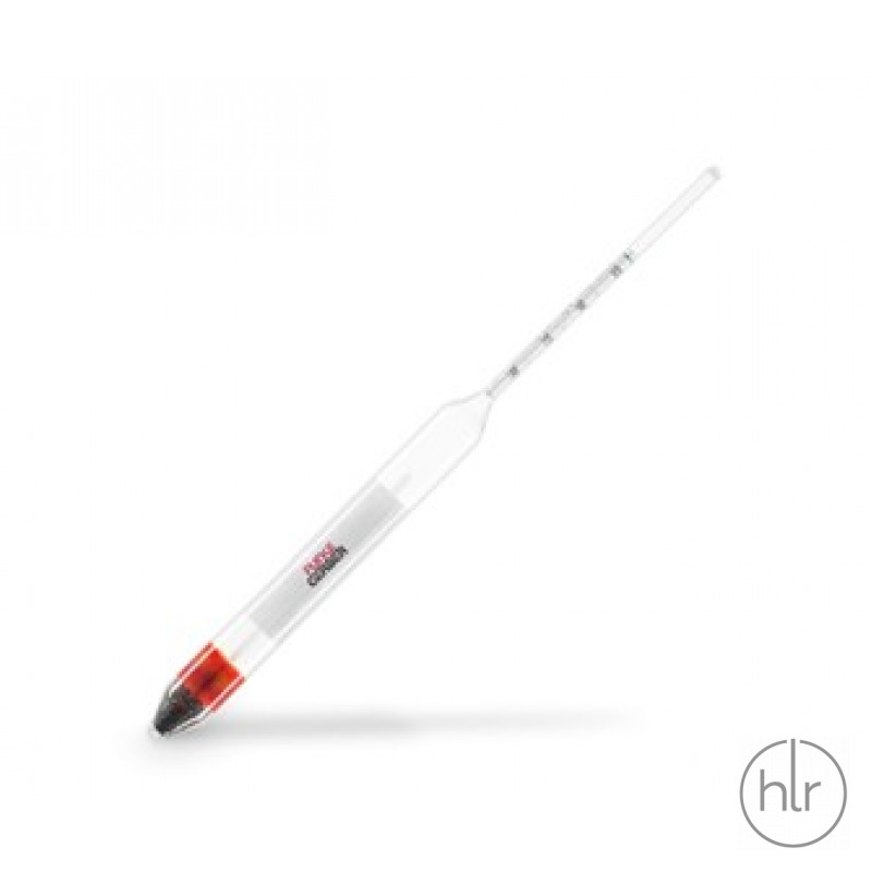 Ареометр для сахара 12-15/0,05%, с термометром 0-30/0,5 С (Funke-Gerber) (2524)