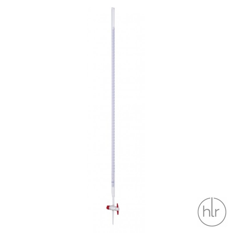 Бюретка с краном, стекло DURAN, 10/0,02 мл, ключ ПТФЭ, класс AS (Hirschmann) (9.270 167)