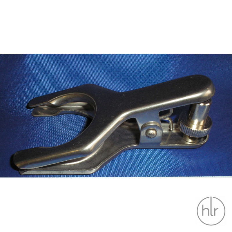 Зажим для сферических шлифов стальной 35 мм