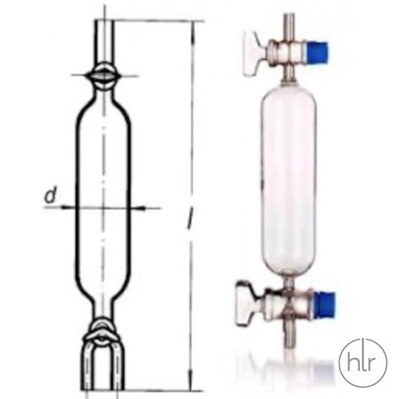 Пипетка газовая с кранами "SIMAX" (7500/1000 мл)
