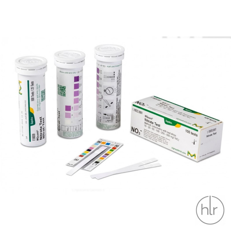 Тест на нитраты (полоски), 10-500 мг/л, 100 определений, Мерк
