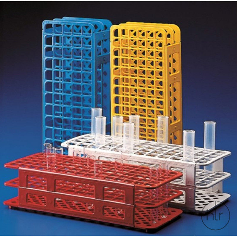 Штатив для пробирок ПП 24 отв., d отв.=30 мм (Kartell) (568-06) (желтый)