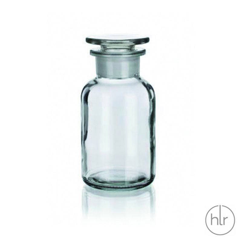 Бутыль для реагентов с притертой пробкой (светлое стекло/широкое горло) 1000 мл (Чехия) (2006/В/1000)