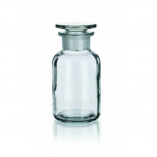 Бутыль для реагентов с притертой пробкой (светлое стекло/широкое горло) 500 мл (Чехия) (2006/В/500)