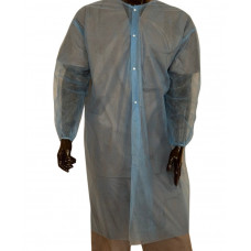Халат одноразовий, нетканий поліпропілен, на кнопках, розмір L