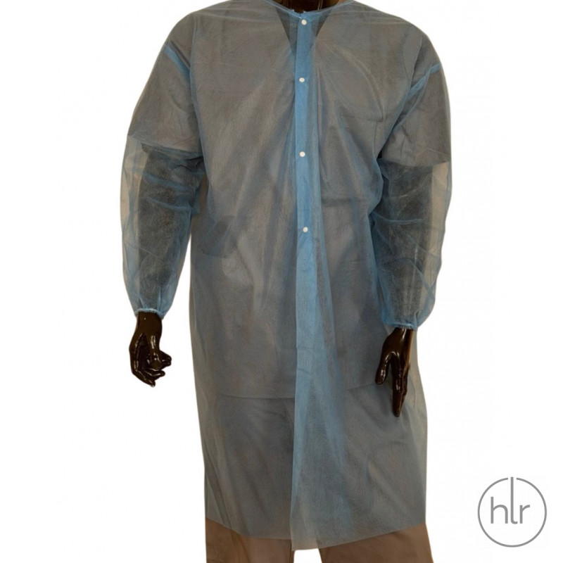 Халат одноразовый, нетканый полипропилен, на кнопках, размер L