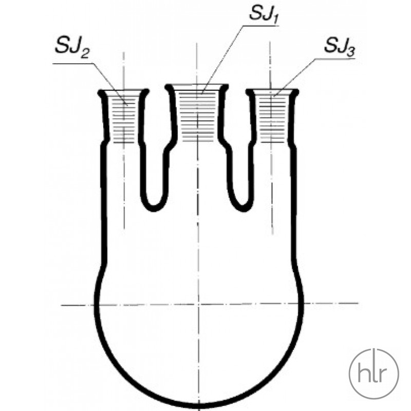 Колба с 3-мя горловинами КГП-3-4000-45/40-14/23-29/32 ТС (SIMAX) (8016/4000)