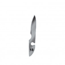 Лезвие к скальпелю, не стерил., тип №18 (12 шт/уп) (Bayha GmbH) (9.409 918)