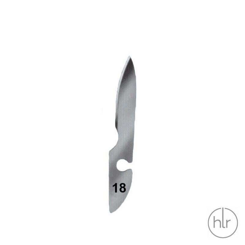 Лезвие к скальпелю, не стерил., тип №18 (12 шт/уп) (Bayha GmbH) (9.409 918)