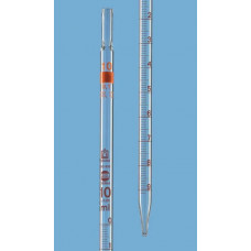 Піпетки мірні, класс АS, коричневе град, тип 3, 10 мл, градуювання 0,1 мл Brand (12шт/уп)