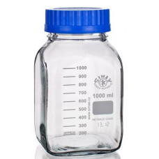 Бутиль д/реаг. з гвинтовою кришкою та град., квадр, шир горло 500 мл ТС (SIMAX) (2080/М/500)