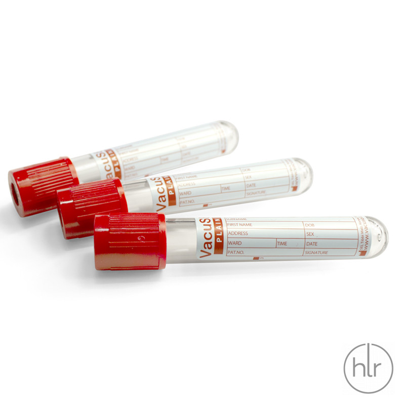 Пробірка для крові VACUSEL з червоною кришкою 13х75 мм стерильна (4 мл, без активатора) уп.100 шт