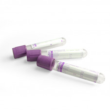 Пробирка для крови VACUSEL с фиолетовой крышкой 13х75 мм стерильная (4 мл, K2 EDTA) уп.100 шт