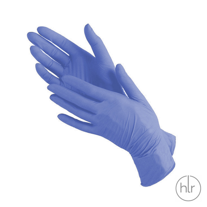 Перчатки нитриловые голубые не опудр. текстурованные Optimality, р.M (уп 50  пар)