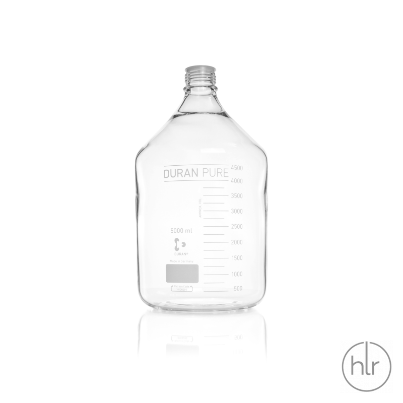 Бутыль для реагентов Pure с мерной шкалой 5000 мл GL 45 DURAN