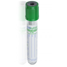 Пробірка для крові із зеленою кришкою (2 мл, літій гепарин) Aptaca 100 шт/уп