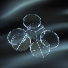 Чашка Петри 90 мм 4-секционная c вентиляцией ПС стерильная Aptaca 20 шт/уп