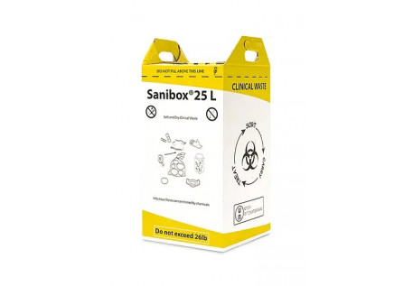 Контейнер-пакет для сбора и утилизации медицинских отходов Sanibox 25 л