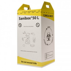 Контейнер-пакет для збору та утилізації медичних відходів Sanibox 50 л