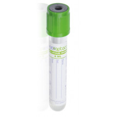 Пробирка для крови с зеленой крышкой (4 мл, литий гепарин + гель) Aptaca 100 шт/уп
