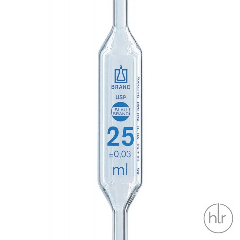 Пипетка мерная Мора, АS, USP, 3 мл/0,01 (уп.6 шт) (BRAND) (30605) (4.689 258)