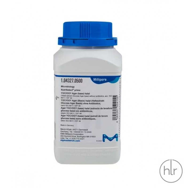 Агар-основа YGC/OGY с дрожжевым экстрактом и глюкозой (без антибиотика) NutriSelect prime Merck 500 г
