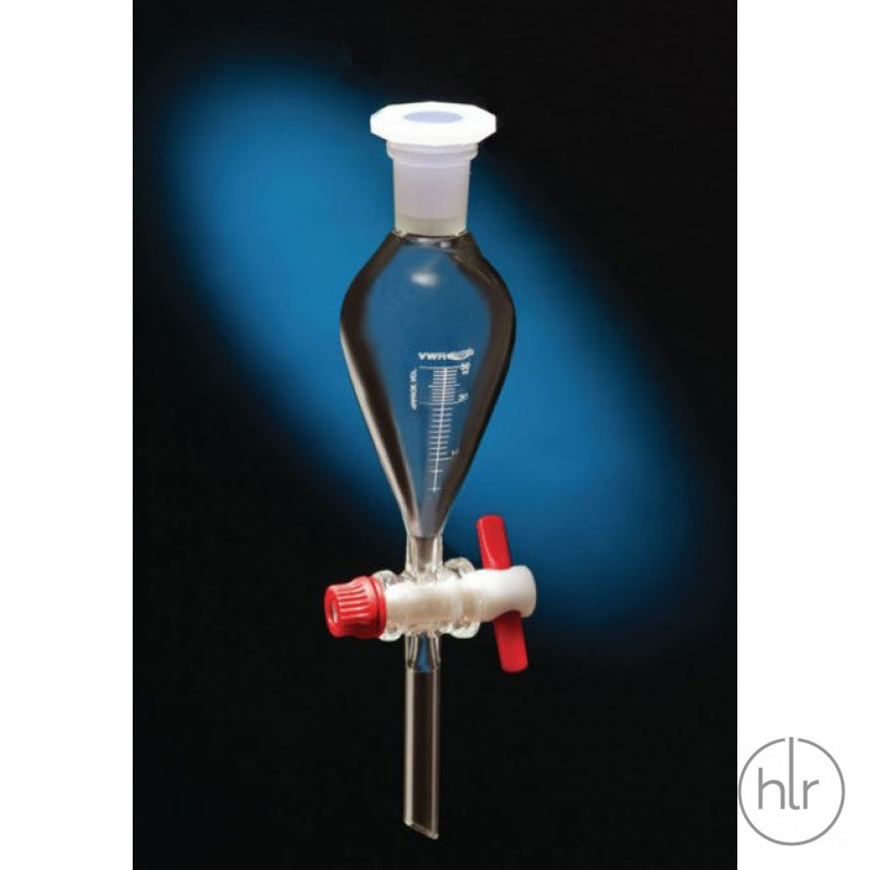 Воронка делительная ВД-3 (грушевидная) с/тефлон.краном и градуиров. 250 мл ТС VWR® (532-0014P)