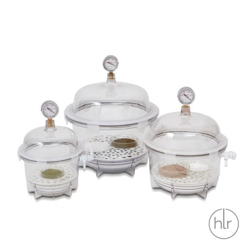 Эксикатор вакуумный с краном, коричневого цвета с эффектом блокировки УФ, Ø 242x354 мм (9.042 754)