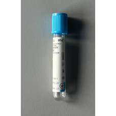 Вакуумная пробирка для забора образцов венозной крови с цитратом натрия, 3,2%, 1,8 мл, 13*75 мм, голубая крышка (пак.100 шт)