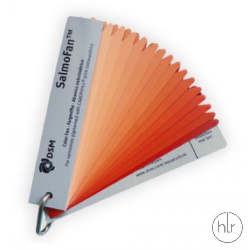 Индикатор со шкалой для определения цвета лососевых