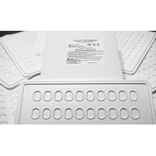 Планшет для визначення груп крові 50 лунок (уп. 25 шт.)