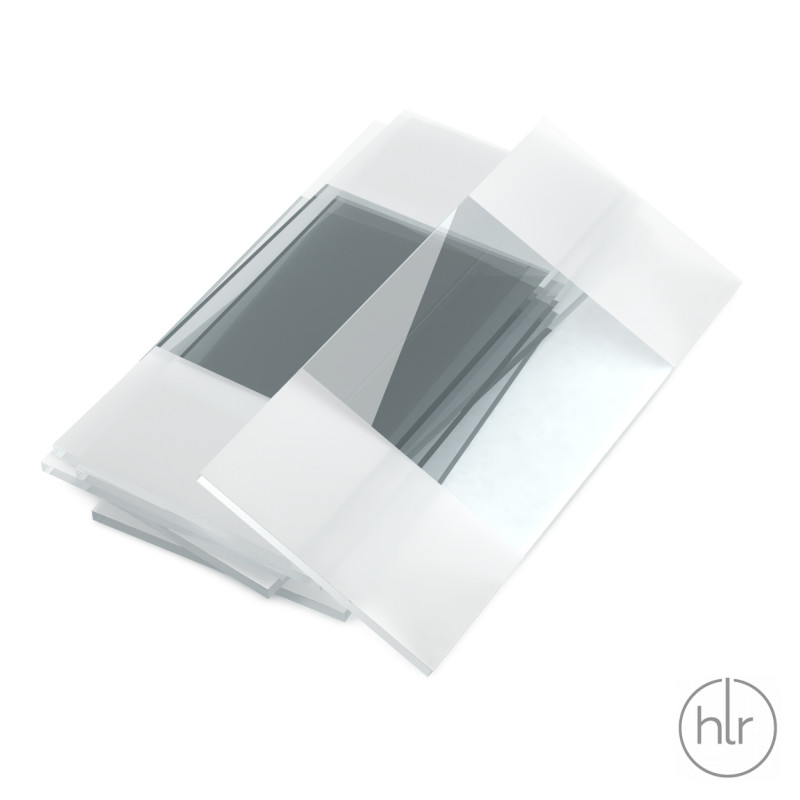 Стекло предметное 25,4 х 76,2 с белым полем на одной стороне стекла 7105 «Labexpert»