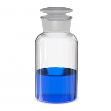 Бутыль для реагентов с притертой стеклянной пробкой (широкое горло) 500 мл