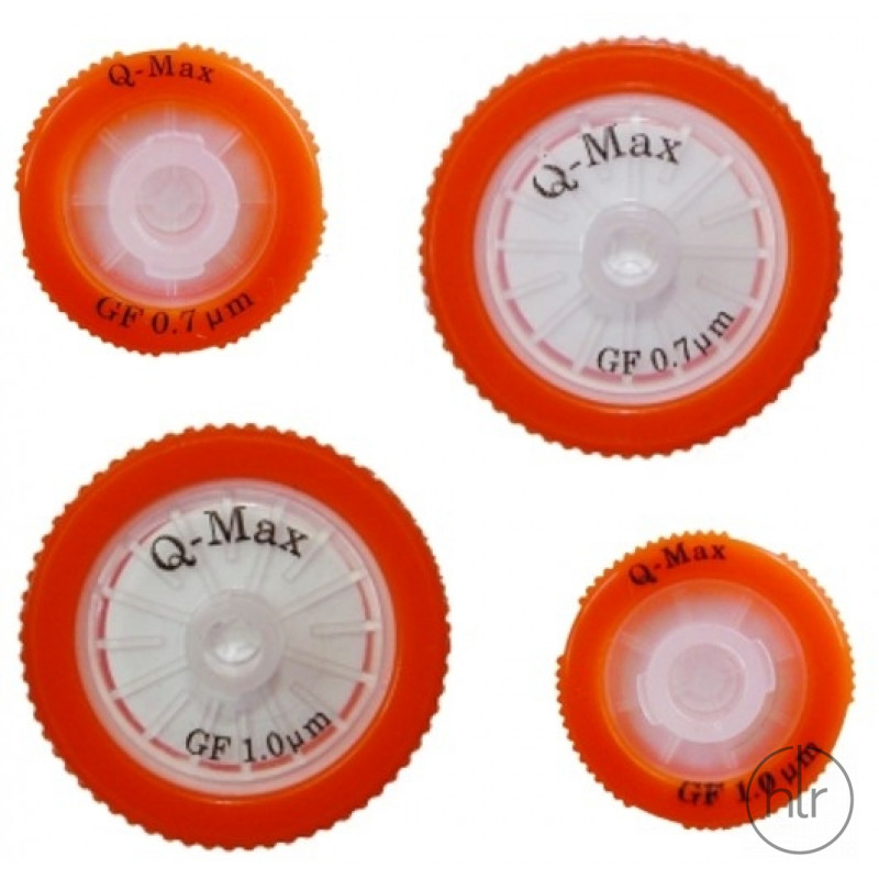 Фильтр шприцевой Q-Max® RR GF  0,7 мкм, 25 мм (стекловолокно) уп./100 шт. (25GF070-100)