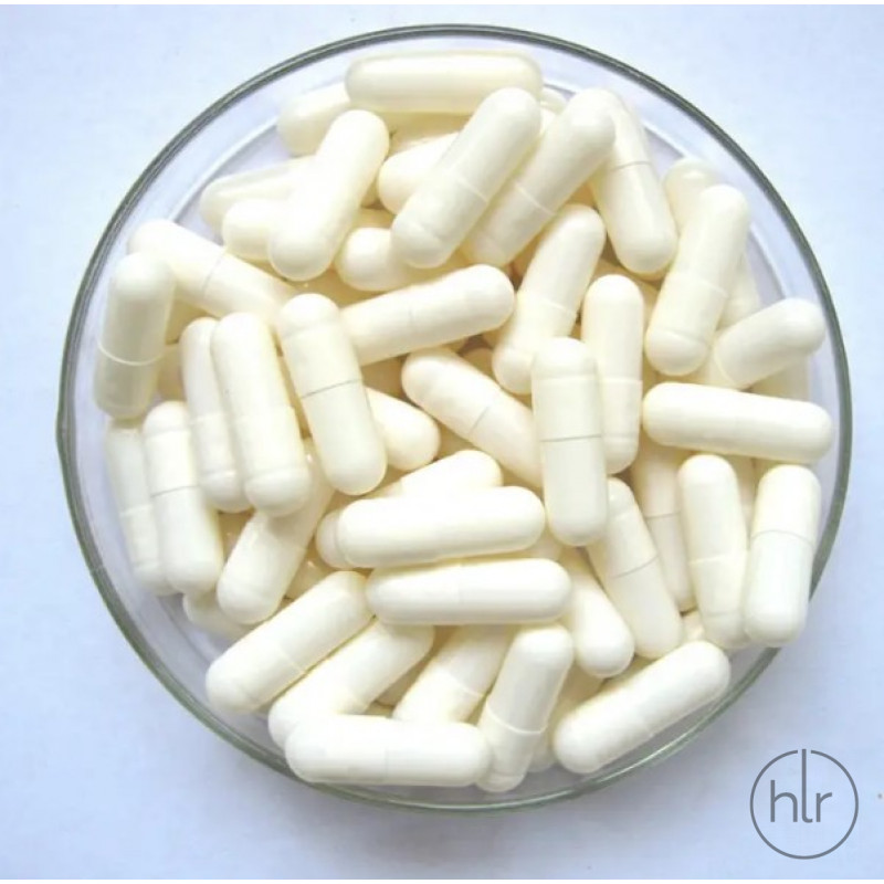 Капсула желатиновая желудочная, размер 0, бело-белая